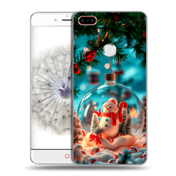 Пластиковый чехол на ZTE Nubia Z11 с принтом Новый год