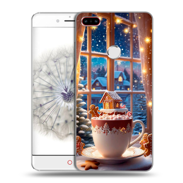 Пластиковый чехол на ZTE Nubia Z11 с принтом Новый год