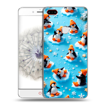 Пластиковый чехол на ZTE Nubia Z11 с принтом Новый год