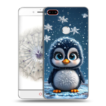 Пластиковый чехол на ZTE Nubia Z11 с принтом Новый год