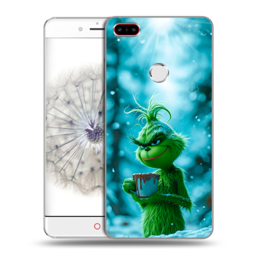 Пластиковый чехол на ZTE Nubia Z11 с принтом Новый год гринч