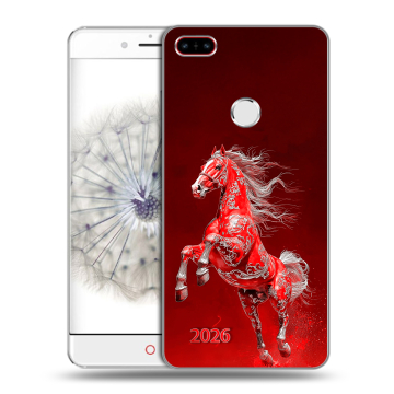 Пластиковый чехол на ZTE Nubia Z11 с принтом Новый год