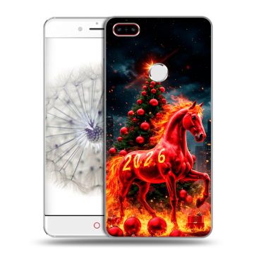 Пластиковый чехол на ZTE Nubia Z11 с принтом Новый год
