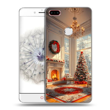 Пластиковый чехол на ZTE Nubia Z11 с принтом Новый год