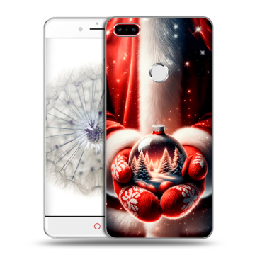 Пластиковый чехол на ZTE Nubia Z11 с принтом Новый год