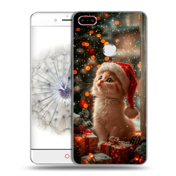 Пластиковый чехол на ZTE Nubia Z11 с принтом Новый год