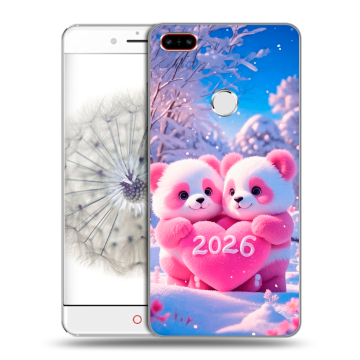 Пластиковый чехол на ZTE Nubia Z11 с принтом Новый год