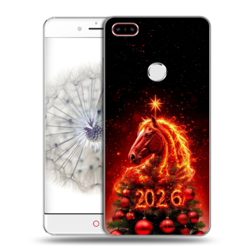 Пластиковый чехол на ZTE Nubia Z11 с принтом Новый год