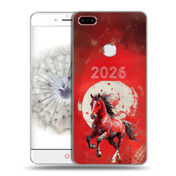Пластиковый чехол на ZTE Nubia Z11 с принтом Новый год