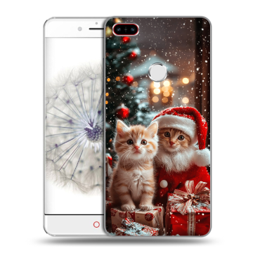 Пластиковый чехол на ZTE Nubia Z11 с принтом Новый год