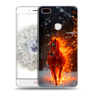 Пластиковый чехол на ZTE Nubia Z11 с принтом Новый год Пластиковый чехол на ZTE Nubia Z11 с принтом Новый год