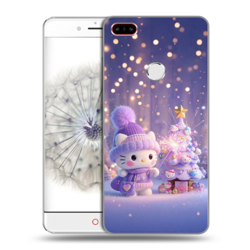 Пластиковый чехол на ZTE Nubia Z11 с принтом Новый год Пластиковый чехол на ZTE Nubia Z11 с принтом Новый год