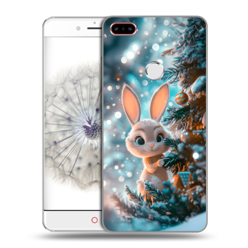 Пластиковый чехол на ZTE Nubia Z11 с принтом Новый год Пластиковый чехол на ZTE Nubia Z11 с принтом Новый год