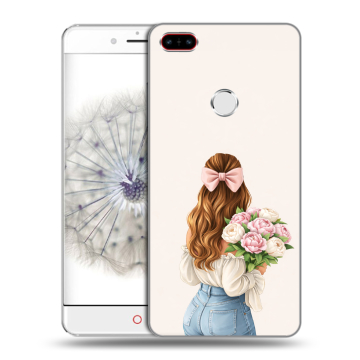 Пластиковый чехол на ZTE Nubia Z11 с принтом женский