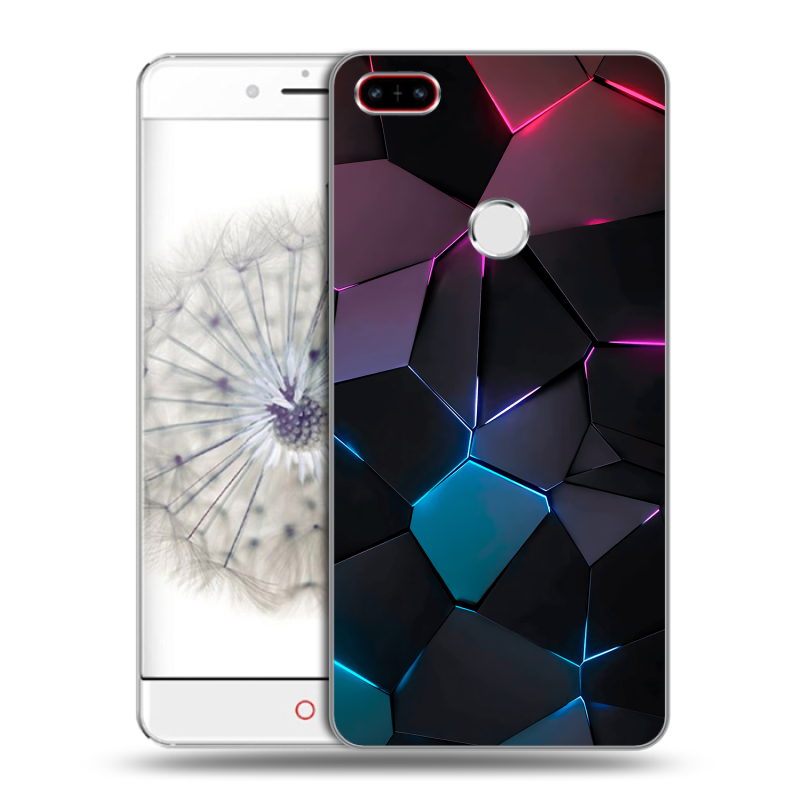 Пластиковый чехол на ZTE Nubia Z11 с принтом Геометрия неона Пластиковый чехол на ZTE Nubia Z11 с принтом Геометрия неона