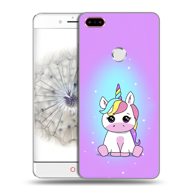 Пластиковый чехол на ZTE Nubia Z11 с принтом Единорог Пластиковый чехол на ZTE Nubia Z11 с принтом Единорог