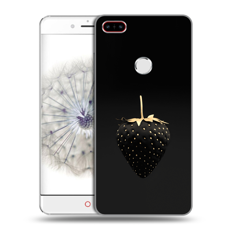 Пластиковый чехол на ZTE Nubia Z11 с принтом Черная клубника Пластиковый чехол на ZTE Nubia Z11 с принтом Черная клубника