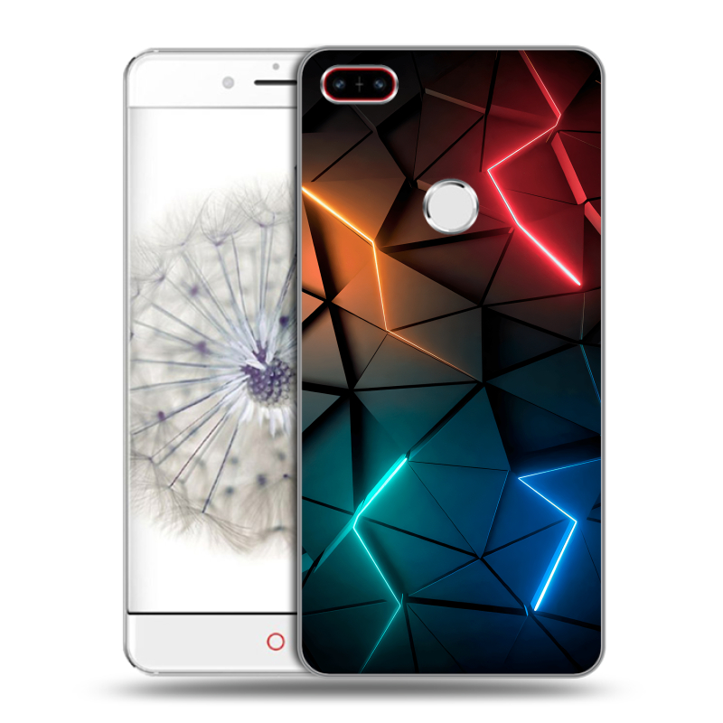 Пластиковый чехол на ZTE Nubia Z11 с принтом Абстракция неон Пластиковый чехол на ZTE Nubia Z11 с принтом Абстракция неон