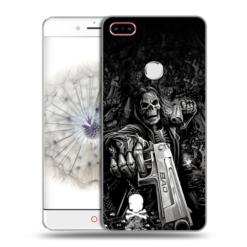 Пластиковый чехол на ZTE Nubia Z11 с принтом Скелет Пластиковый чехол на ZTE Nubia Z11 с принтом Скелет