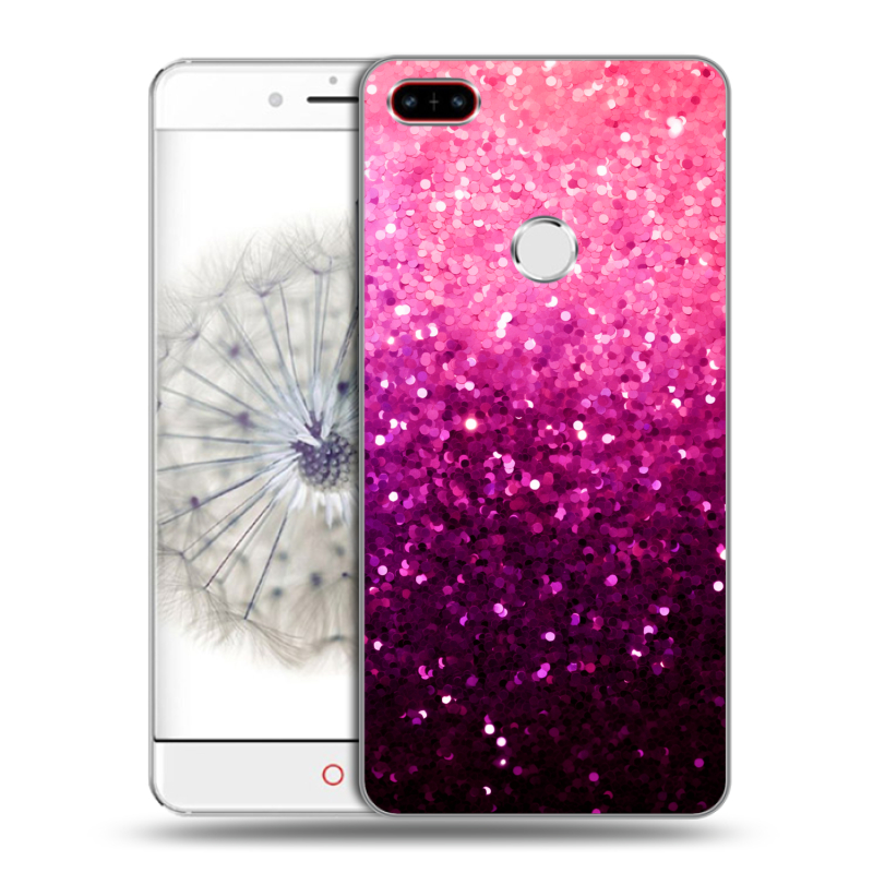 Пластиковый чехол на ZTE Nubia Z11 с принтом Блестки Пластиковый чехол на ZTE Nubia Z11 с принтом Блестки