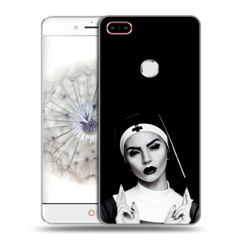 Пластиковый чехол на ZTE Nubia Z11 с принтом монашка Пластиковый чехол на ZTE Nubia Z11 с принтом монашка