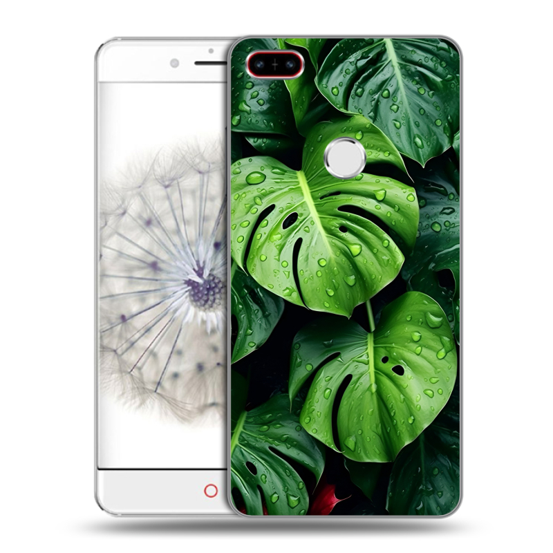 Пластиковый чехол на ZTE Nubia Z11 с принтом Листья Пластиковый чехол на ZTE Nubia Z11 с принтом Листья