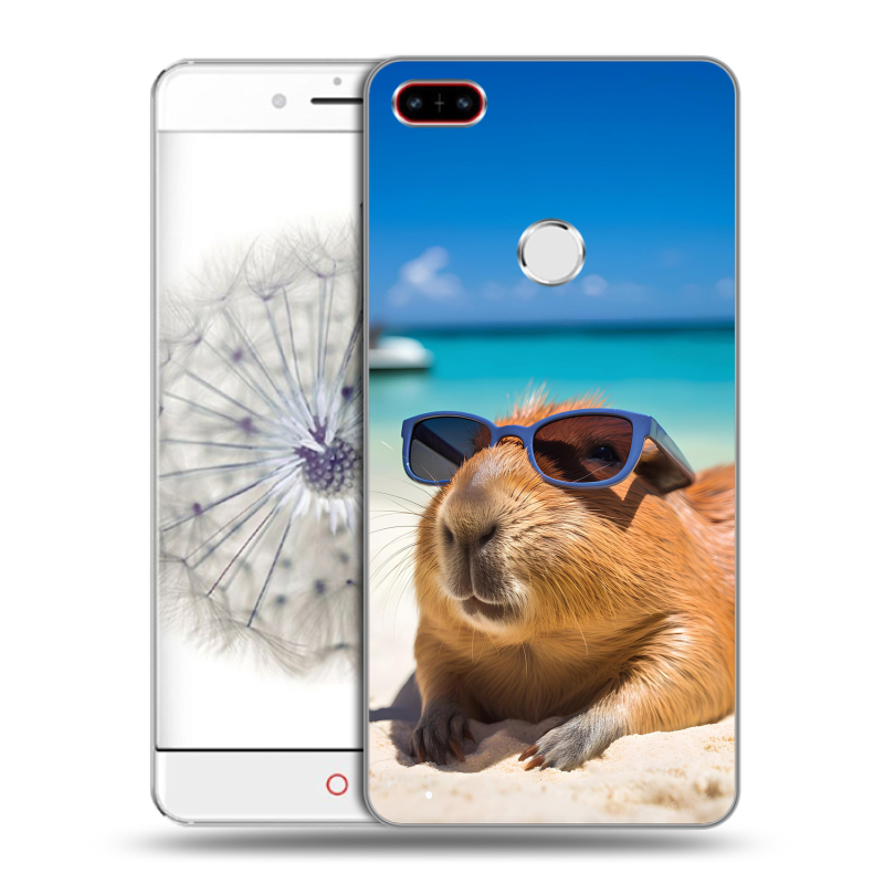 Пластиковый чехол на ZTE Nubia Z11 с принтом Капибара Пластиковый чехол на ZTE Nubia Z11 с принтом Капибара
