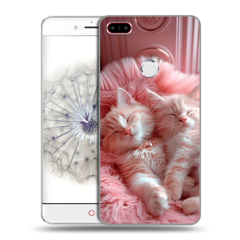 Пластиковый чехол на ZTE Nubia Z11 с принтом котята котики Пластиковый чехол на ZTE Nubia Z11 с принтом котята котики