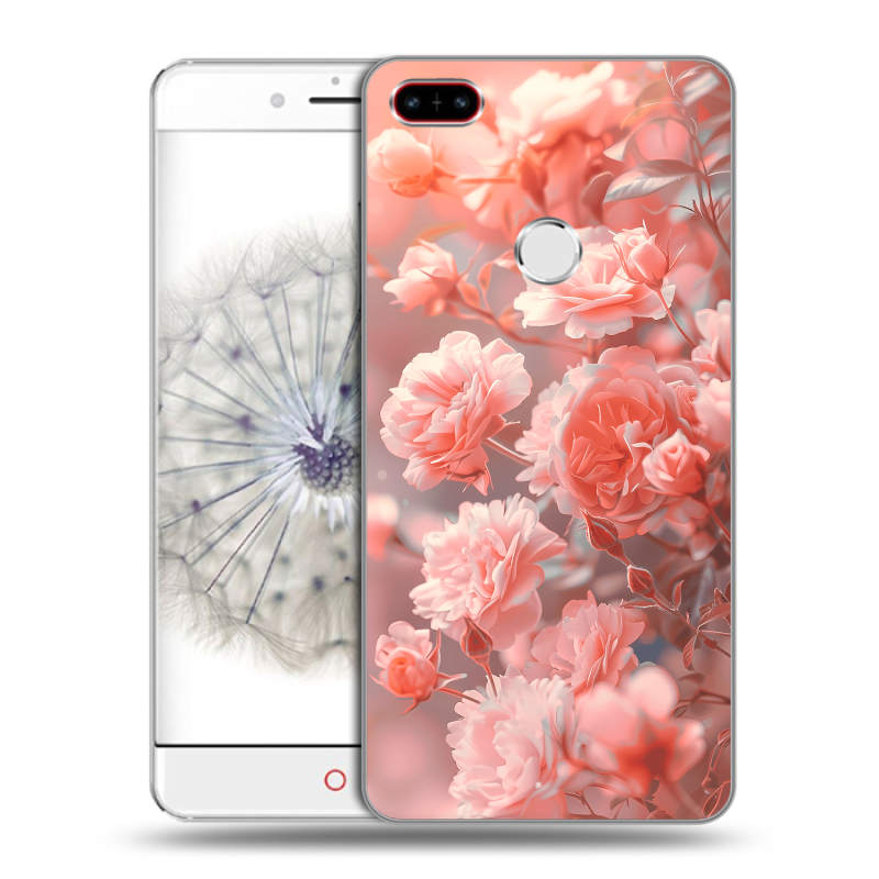 Пластиковый чехол на ZTE Nubia Z11 с принтом Розы цветы Пластиковый чехол на ZTE Nubia Z11 с принтом Розы цветы