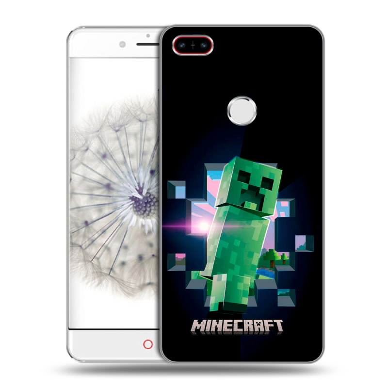 Пластиковый чехол на ZTE Nubia Z11 с принтом Майнкрафт Minecraft Пластиковый чехол на ZTE Nubia Z11 с принтом Майнкрафт Minecraft