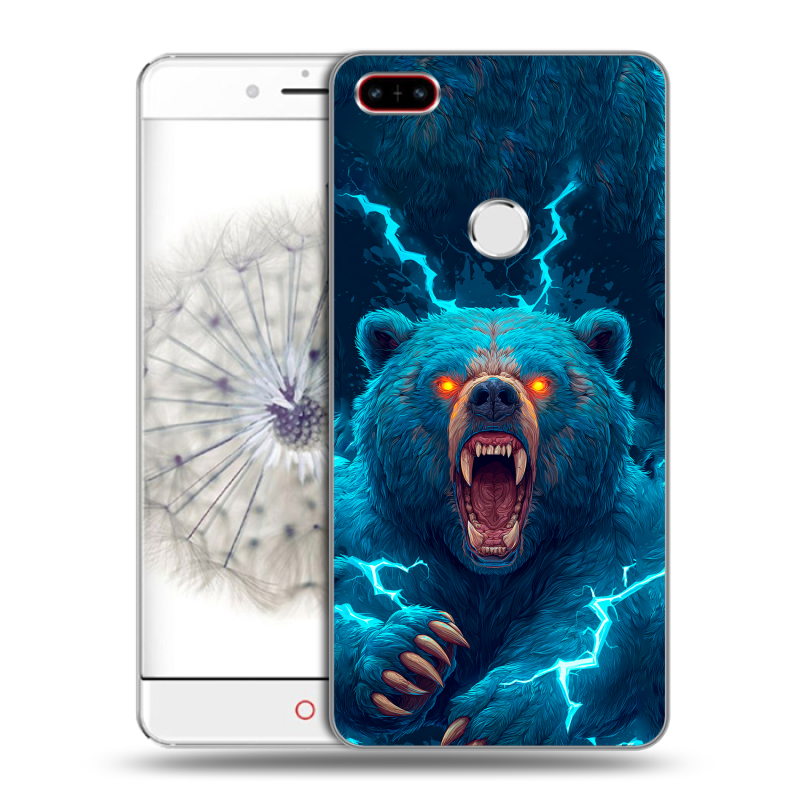 Пластиковый чехол на ZTE Nubia Z11 с принтом Медведь Пластиковый чехол на ZTE Nubia Z11 с принтом Медведь