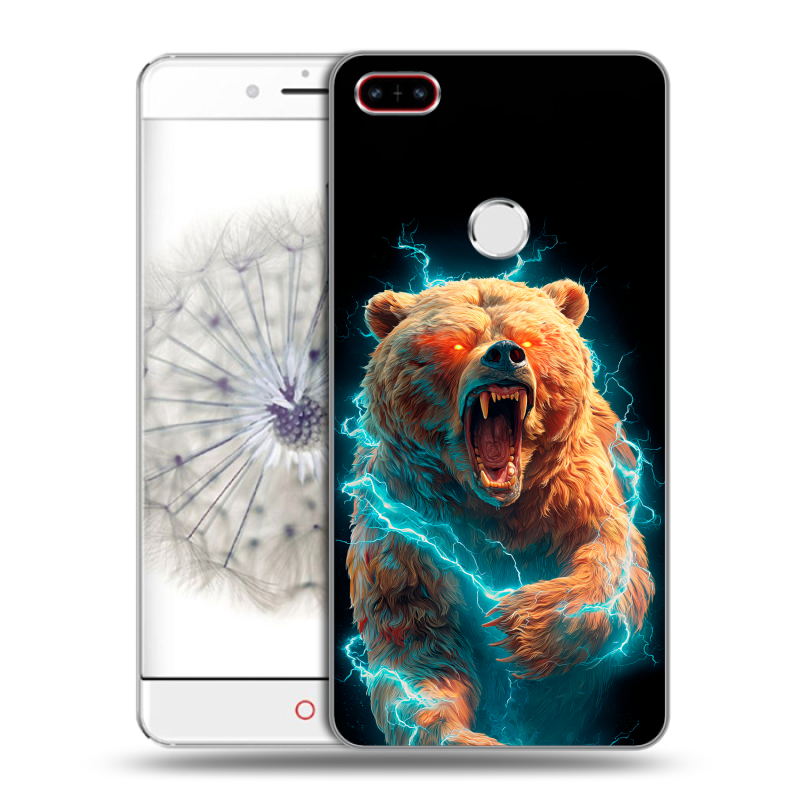 Пластиковый чехол на ZTE Nubia Z11 с принтом Медведь Пластиковый чехол на ZTE Nubia Z11 с принтом Медведь