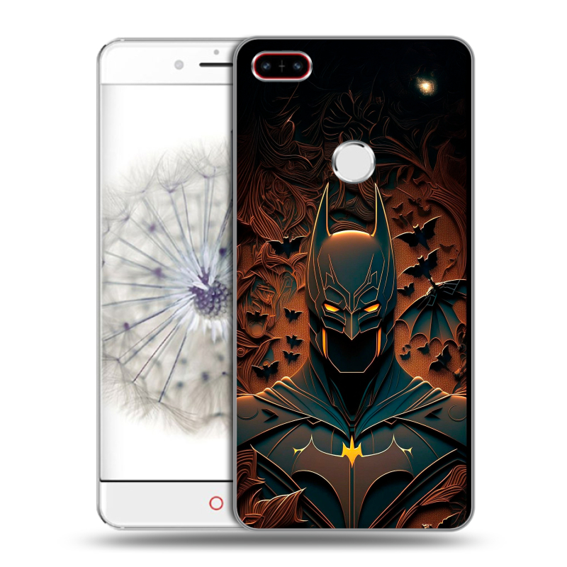 Пластиковый чехол на ZTE Nubia Z11 с принтом Batman Бэтмен Пластиковый чехол на ZTE Nubia Z11 с принтом Batman Бэтмен