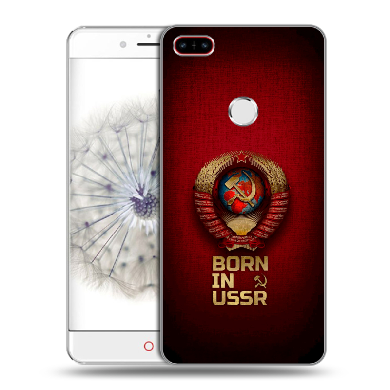 Пластиковый чехол на ZTE Nubia Z11 с принтом Флаг Герб СССР Пластиковый чехол на ZTE Nubia Z11 с принтом Флаг Герб СССР