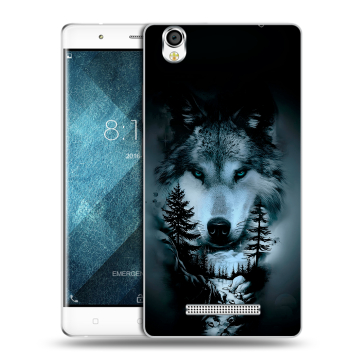 Пластиковый чехол на Blackview A8 с принтом Лесной волк Пластиковый чехол на Blackview A8 с принтом Лесной волк