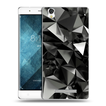 Пластиковый чехол на Blackview A8 с принтом Черные кристаллы Пластиковый чехол на Blackview A8 с принтом Черные кристаллы