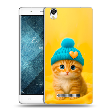 Пластиковый чехол на Blackview A8 с принтом Котенок в шапке Пластиковый чехол на Blackview A8 с принтом Котенок в шапке