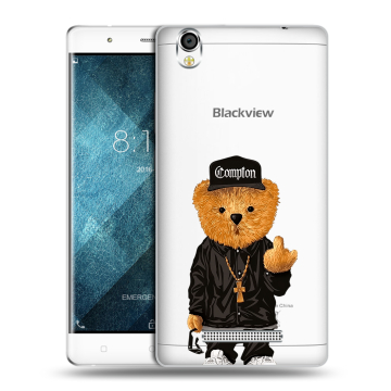 Пластиковый чехол на Blackview A8 с принтом Мишка Пластиковый чехол на Blackview A8 с принтом Мишка
