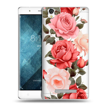 Пластиковый чехол на Blackview A8 с принтом Розы