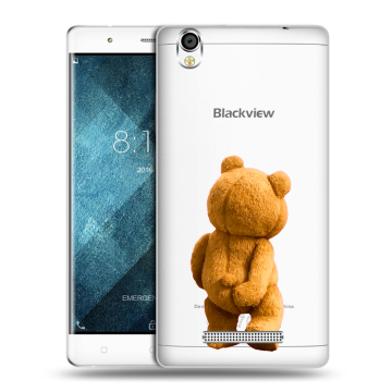 Пластиковый чехол на Blackview A8 с принтом Медведь Пластиковый чехол на Blackview A8 с принтом Медведь