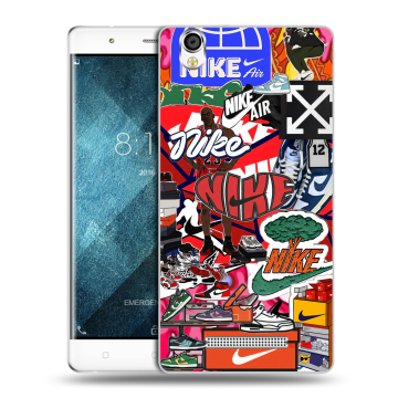 Пластиковый чехол на Blackview A8 с принтом Найк Nike яркий Пластиковый чехол на Blackview A8 с принтом Найк Nike яркий
