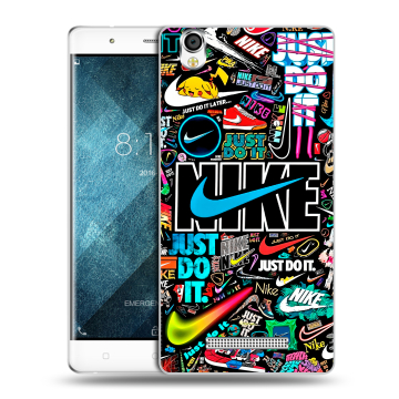 Пластиковый чехол на Blackview A8 с принтом найк nike черный Пластиковый чехол на Blackview A8 с принтом найк nike черный