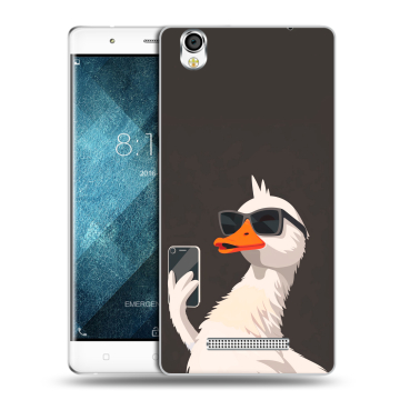 Пластиковый чехол на Blackview A8 с принтом утка в очках Пластиковый чехол на Blackview A8 с принтом утка в очках