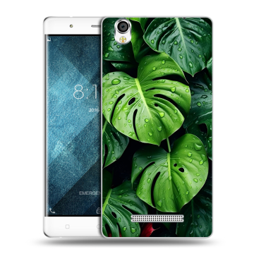 Пластиковый чехол на Blackview A8 с принтом Листья