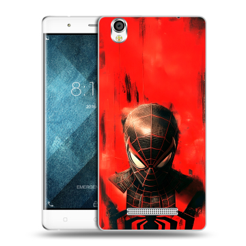 Пластиковый чехол на Blackview A8 с принтом человек паук spiderman Пластиковый чехол на Blackview A8 с принтом человек паук spiderman