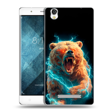 Пластиковый чехол на Blackview A8 с принтом Медведь