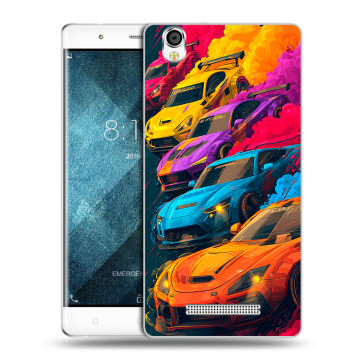 Пластиковый чехол на Blackview A8 с принтом Тачки