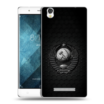 Пластиковый чехол на Blackview A8 с принтом Герб Флаг СССР