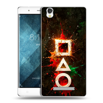 Пластиковый чехол на Blackview A8 с принтом Squid Game Игра кальмара