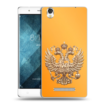 Пластиковый чехол на Blackview A8 с принтом Герб Флаг России